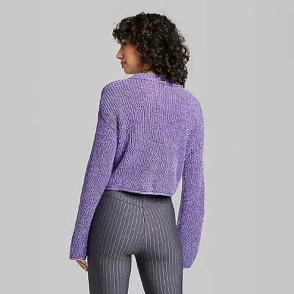 Wild Fable Women's Crewneck Boxy Pullover Knit Sweater Drop Shoulder Long Sleeve - Picture 9 of 9